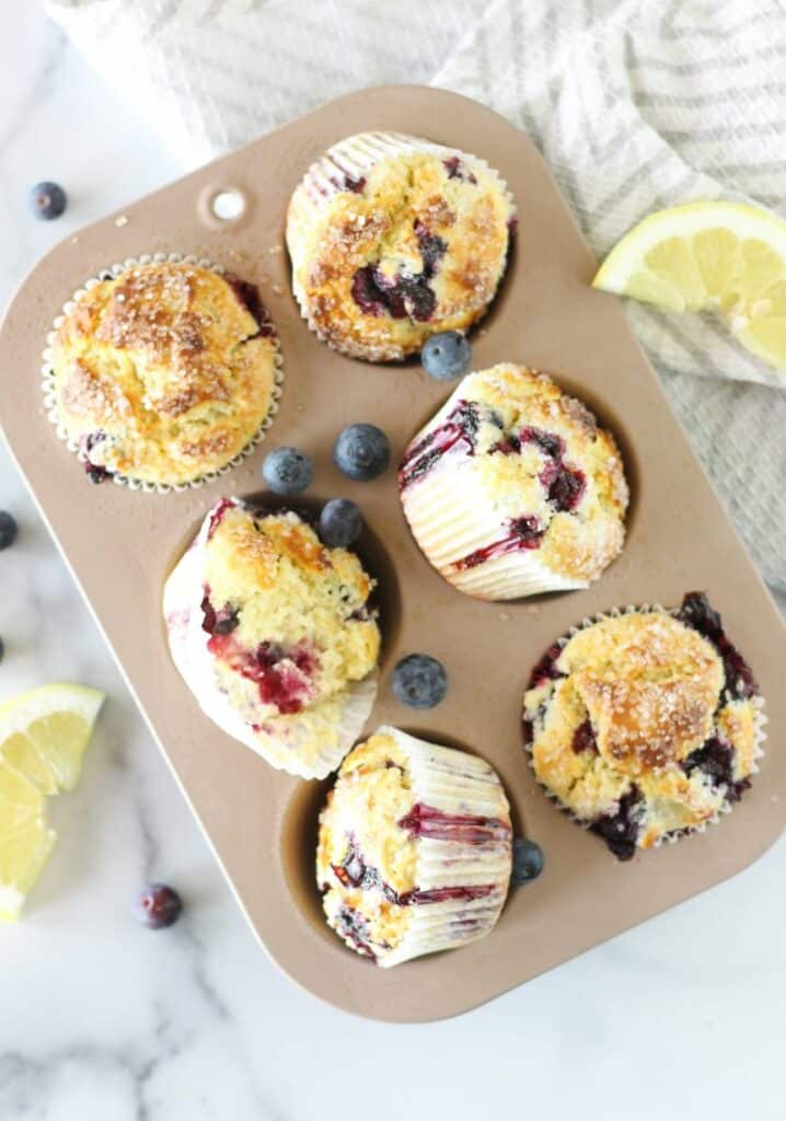 High Altitude Blueberry Muffins