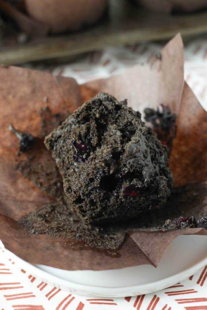 chocolade bosbessen Muffins 6