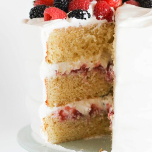 Berry Chantilly Cake | Lark & Linen Interior Design and Lifestyle Blog |  Recipe | Berry chantilly cake, Cake, Desserts