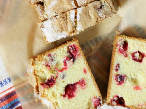 Cranberry Pound Cake - Real Mom Kitchen - Cake