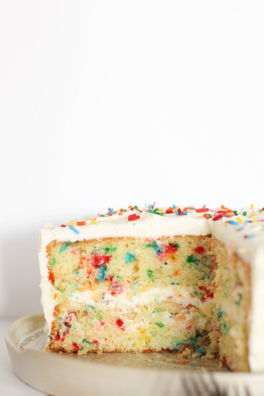 High-altitude Funfetti Cake 