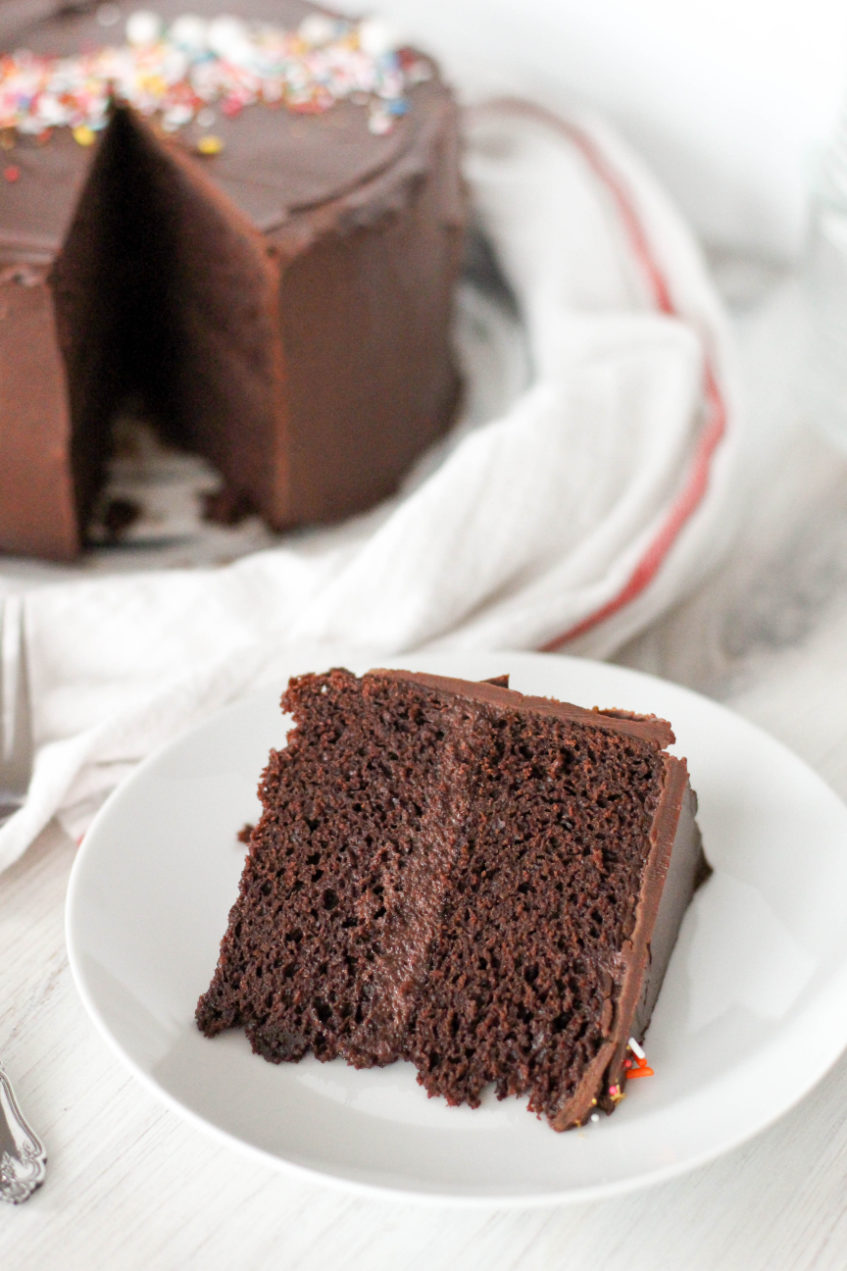 Perfect High-Altitude Chocolate Cake | Dough-Eyed