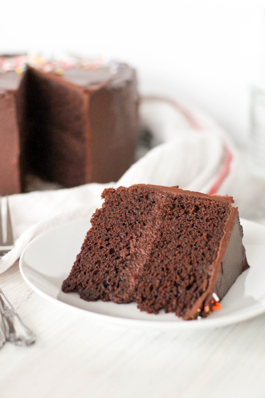 Perfect High-Altitude Chocolate Cake | Dough-Eyed