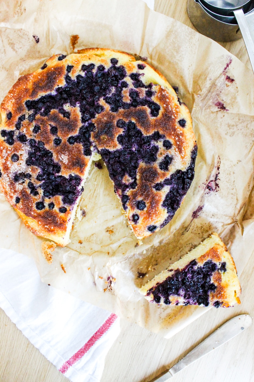 Blueberry Cornmeal Cake | Dough-Eyed