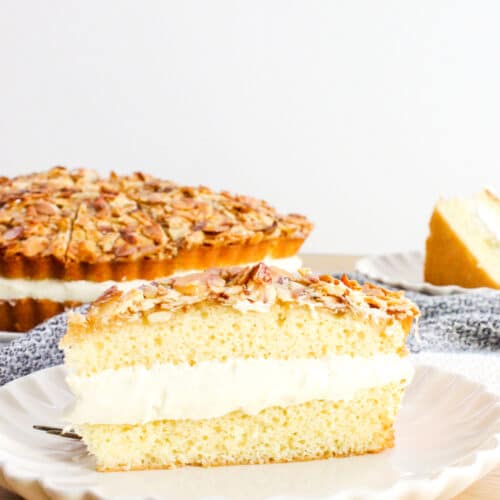 Bienenstich Cake [Bee Sting Cale] | Just A Pinch Recipes